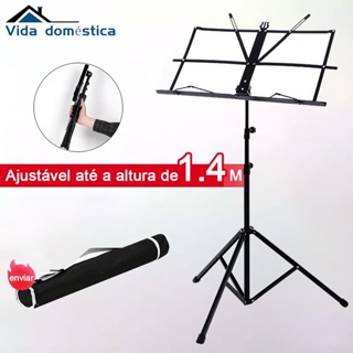 Partitura Apoiador Triplo Dobrável - Portátil com Bolsa, Universal para Violino, Guitarra, Estante Partitura Pedestal em Oferta na Shopee