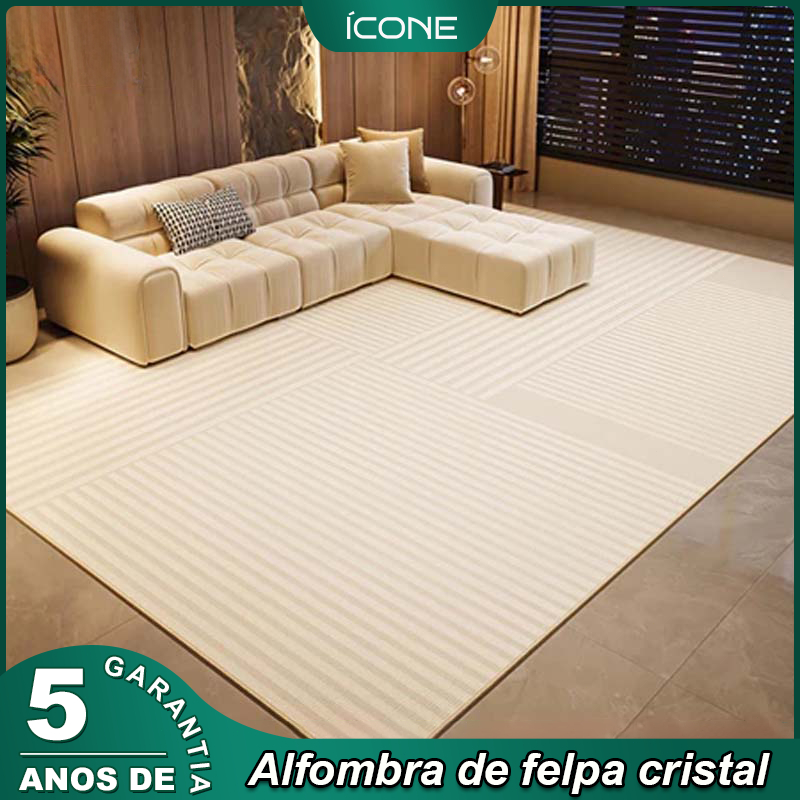 Tapete Sala Quarto 120x160cm 160x230cm Veludo Cristal 3D Fundo Antiderrapante Tapete Grande Decoração Casa Envio Rápido
