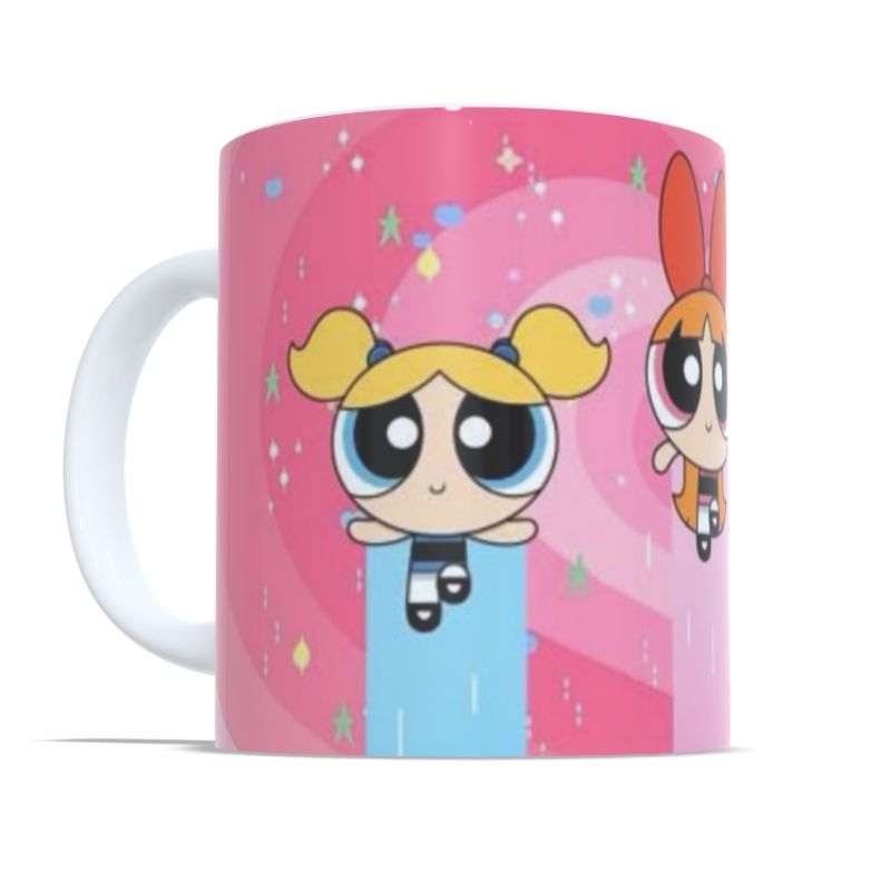 Caneca Meninas Superpoderosas Florzinha Lindinha Docinho Personalizada Porcelana Café Chá