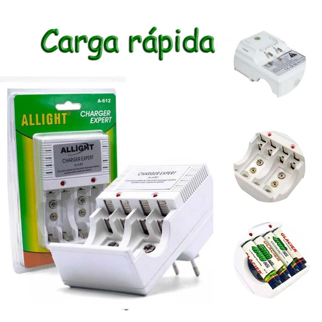 Carregador de Pilhas AA/AAA Recarregável Bivolt em Oferta na Shopee
