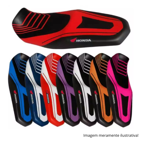 Capa de Banco Moto Esportiva Bros CG Titan Fan 125 150 160 Personalizada  Impermeável em Oferta na Shopee