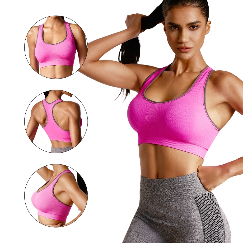 Melana Sutiã Esportivo Emagrecedor Para Ioga Top Academia Musculação Fitness Casual Praia Treino Esporte Treino Academia