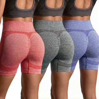 Melana Shorts Levanta Bumbum Academia Feminino Secagem Rapida Yoga esportiva Academia