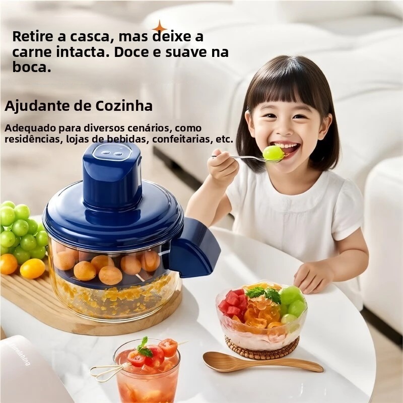Descascador Elétrico Automático para Uvas, Tomates, Alho e Frutas Delicadas,Uso doméstico na cozinha em Oferta na Shopee