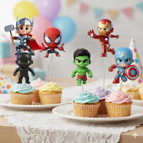 ENVIO EM ATÉ 48H - Toppers para Docinhos Vingadores Cute — imagem 2 de 2