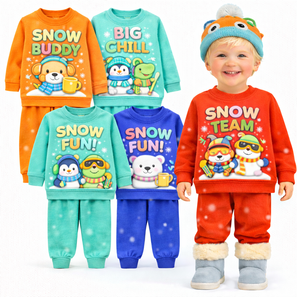 Kit Sortido 2 ou 6 Peças Moletom Roupa Infantil Menino Bebê Inverno Conjunto Casaco Bebê Agasalho Flanelado de Bebê