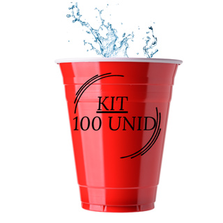 Copo Americano Descartável Beer Pong Vermelho 100 Unidades em Oferta na Shopee