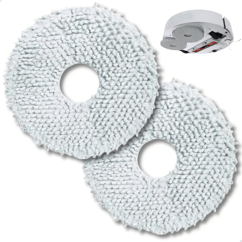 Kit Esfregão Mop Premium Aspirador Xiaomi S20+/S40/ X20+/X10+/ S10+ c/ 2Unidades