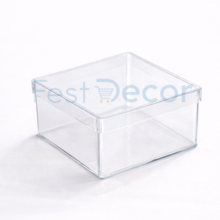 50 Caixinhas Acrilicas 7x7 para decoracoes festas e porta joias em Oferta na Shopee