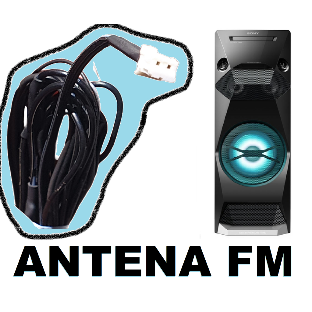 Antena Fm Para Sony Mhc V3 Com 3 Metros De Fio (artesanal) (Usado)