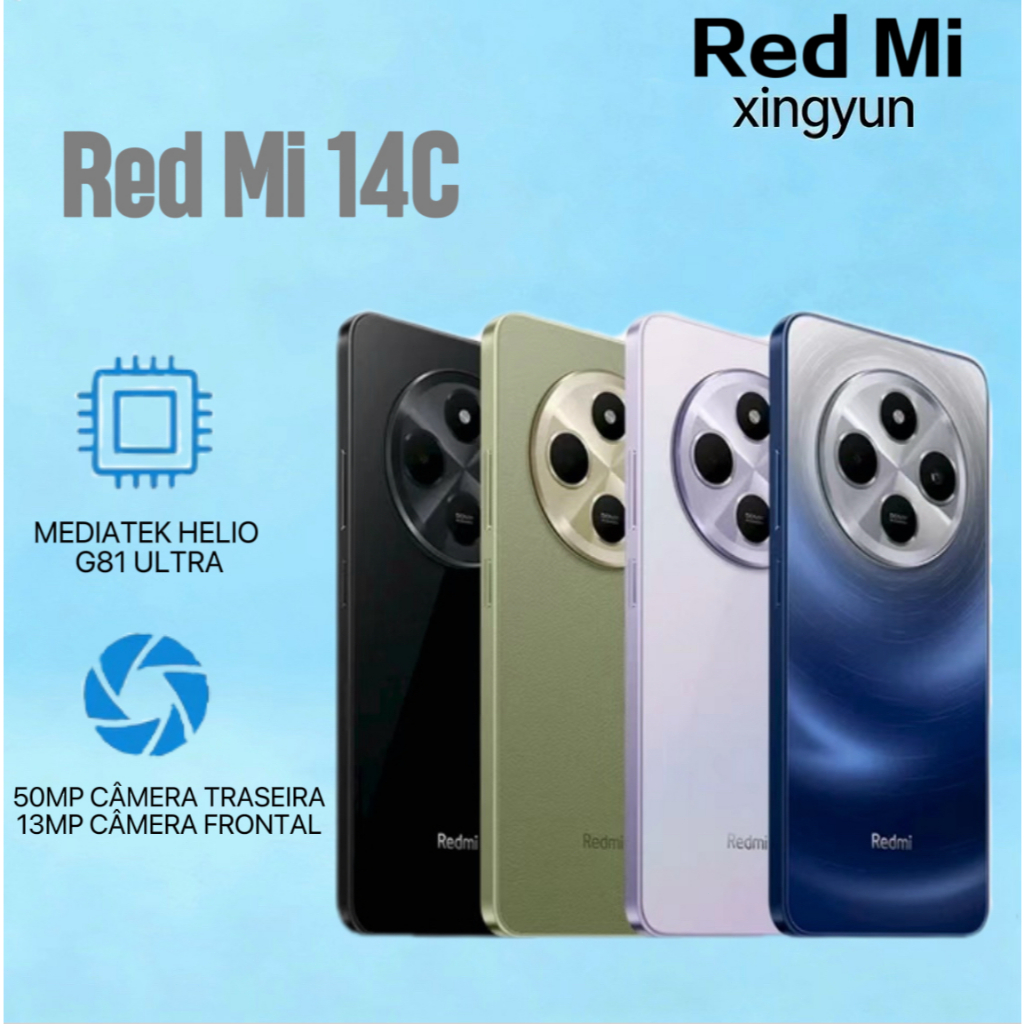 Xiaomi Redmi 14C Dual SIM Dual Standby Smartphone/4/128G/8/256G Global Smart