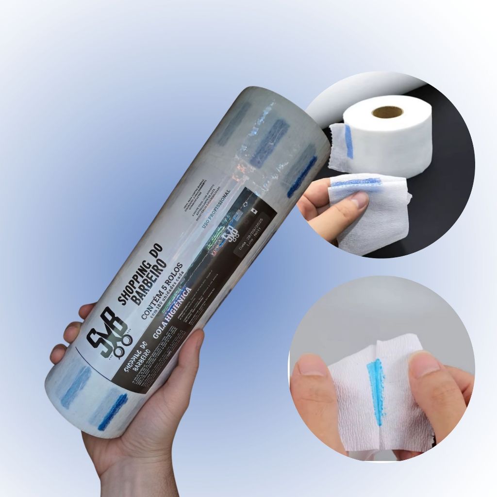 Gola Higienica 5 Rolos - Faz 500 Unidades de Gola