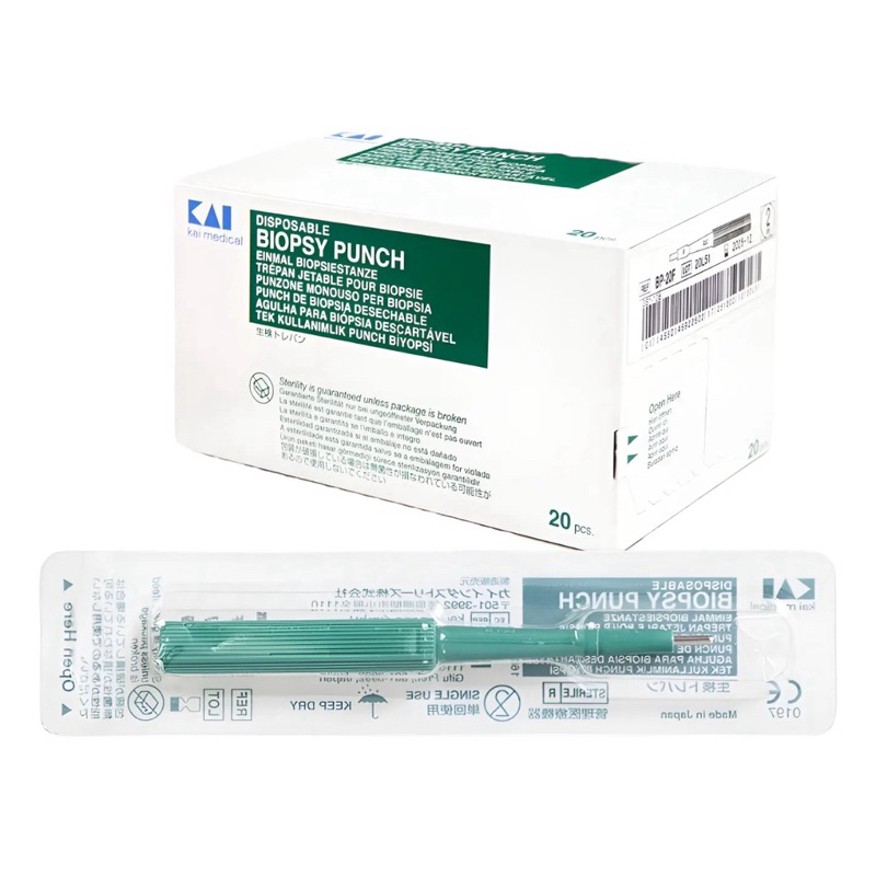 Punch Para Biopsia Kai MEDCAL piercing E Dermato unidade dermatológico