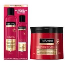 Kit TRESemmé Blindagem Antiumidade – Shampoo 350ml + Condicionador 175ml + Creme de Tratamento 400g