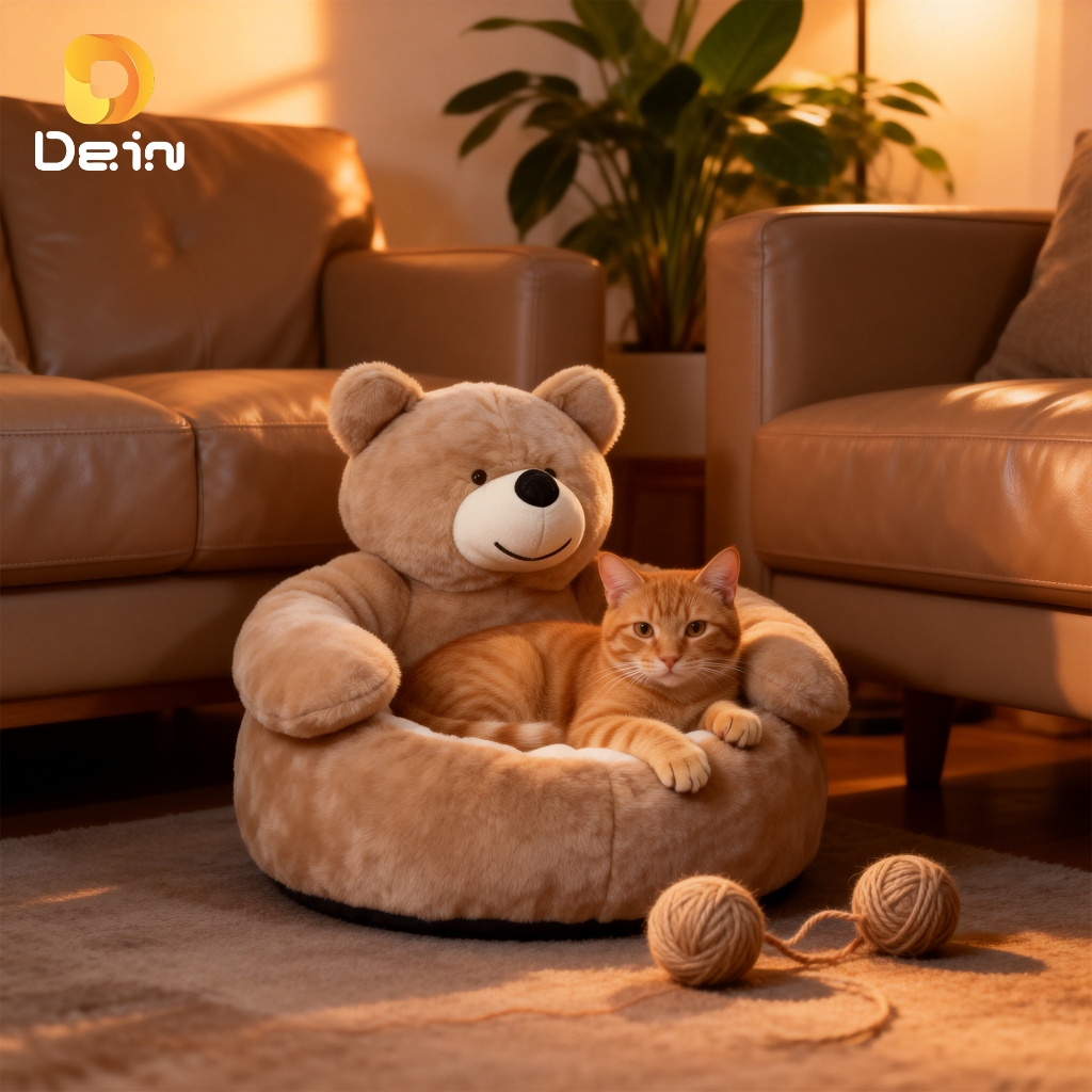 Caminha Pet Ursinho com Encosto Acolhedor para Cães e Gatos em Oferta na Shopee