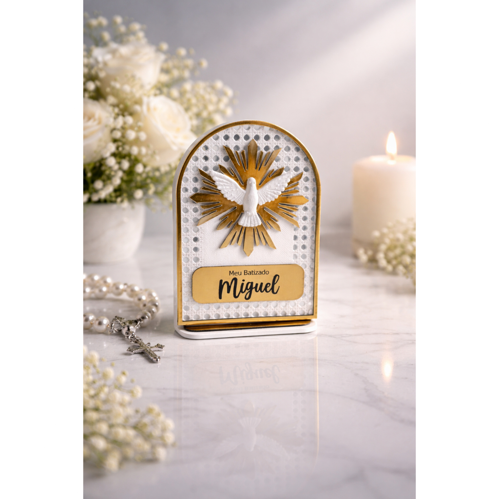 Lembrancinha de Batizado Personalizada – Espírito Santo - Envio Rápido