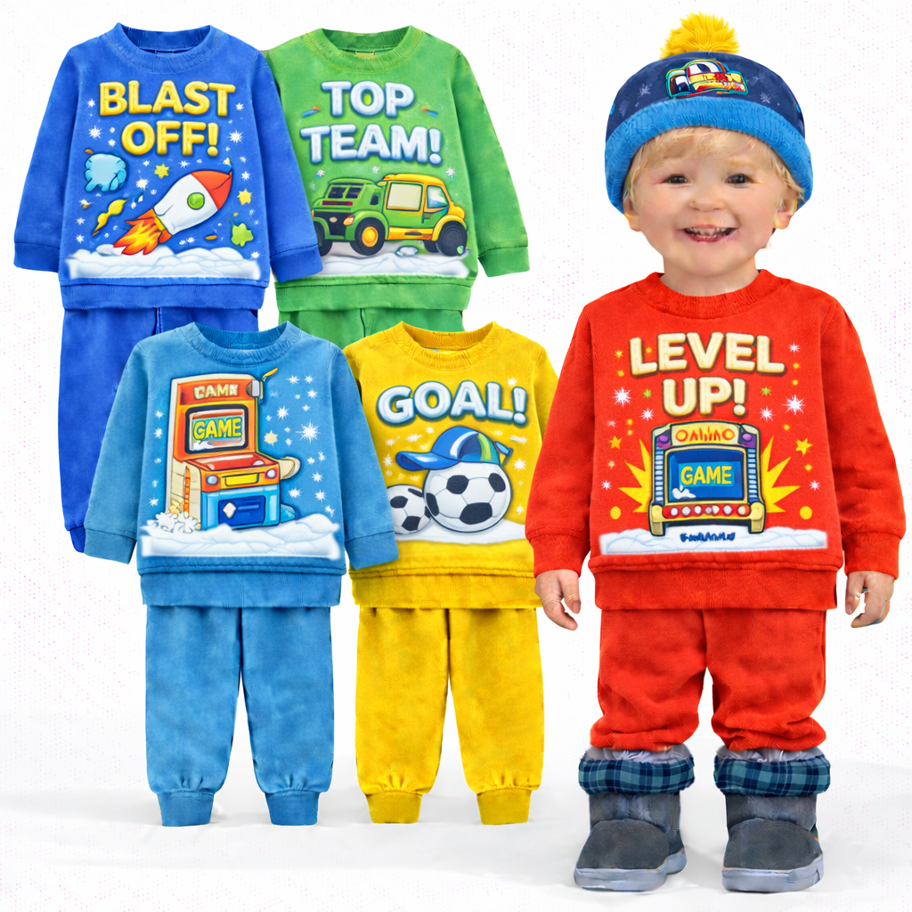 Kit Sortido 2 ou 4 Peças Conjunto Moletom Infantil Menino Inverno Masculino Bebê Infantil Manga Longa Pronta Entrega