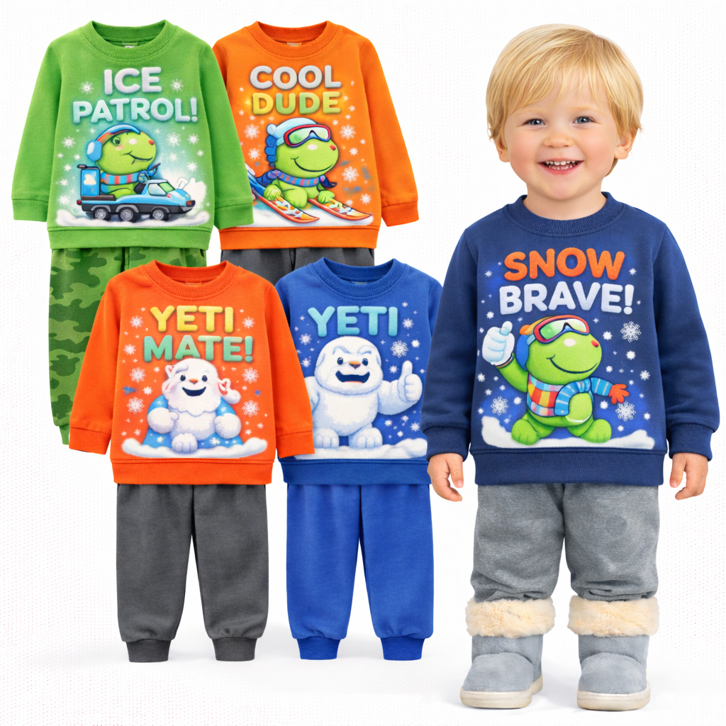 Kit Sortido 2 ou 4 Peças Conjunto Moletom Infantil Menino Inverno Masculino Bebê Infantil Manga Longa Pronta Entrega
