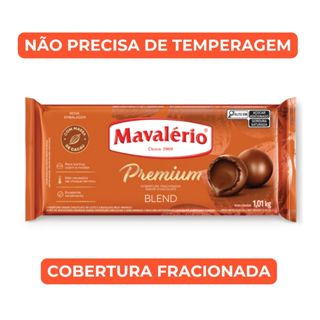 Cobertura Premium Blend Mavalério 1,01kg Chocolate para Confeitaria e Derreter em Oferta na Shopee