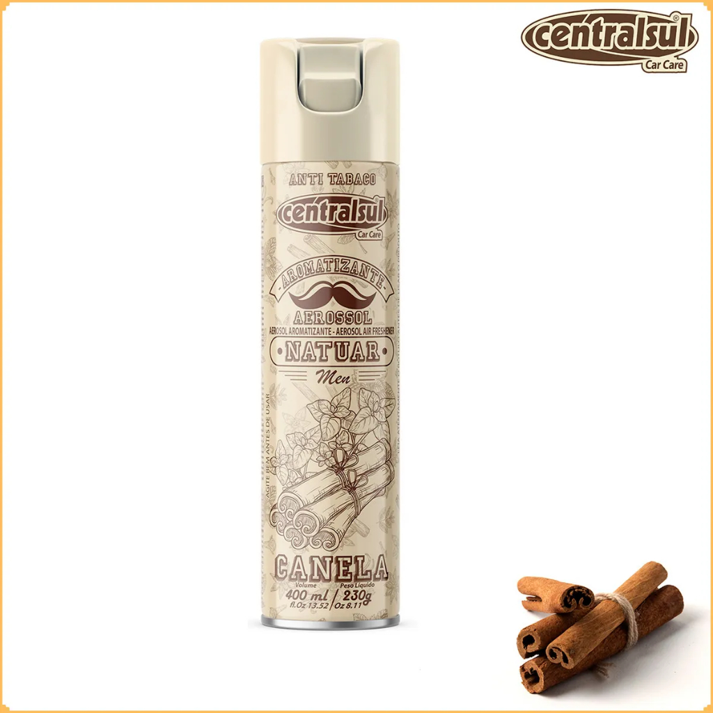 Centralsul Anti Tabaco Canela Aromatizante Elimina Odores Do Cigarro 400ml Canela