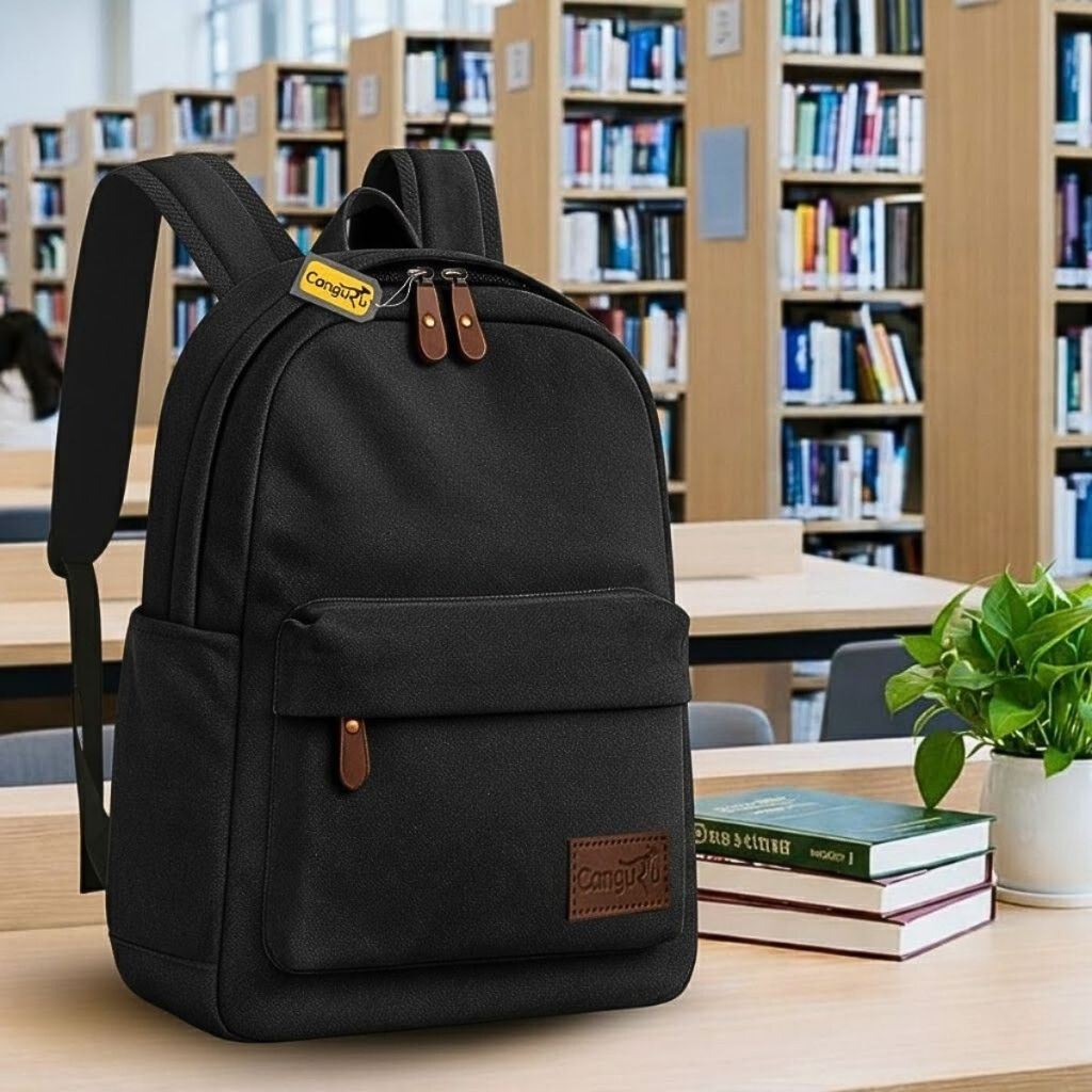 Mochila Masculina Feminina De Lona Reforçada Dia Dia Urbana Trabalho Escola Faculdade Média Canguru