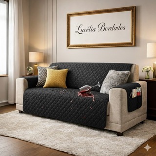 Capa Manta De Sofá IMPERMEÁVEL 2,50 ant gatos( Medida Total, Contando Com Os Braços) em Oferta na Shopee