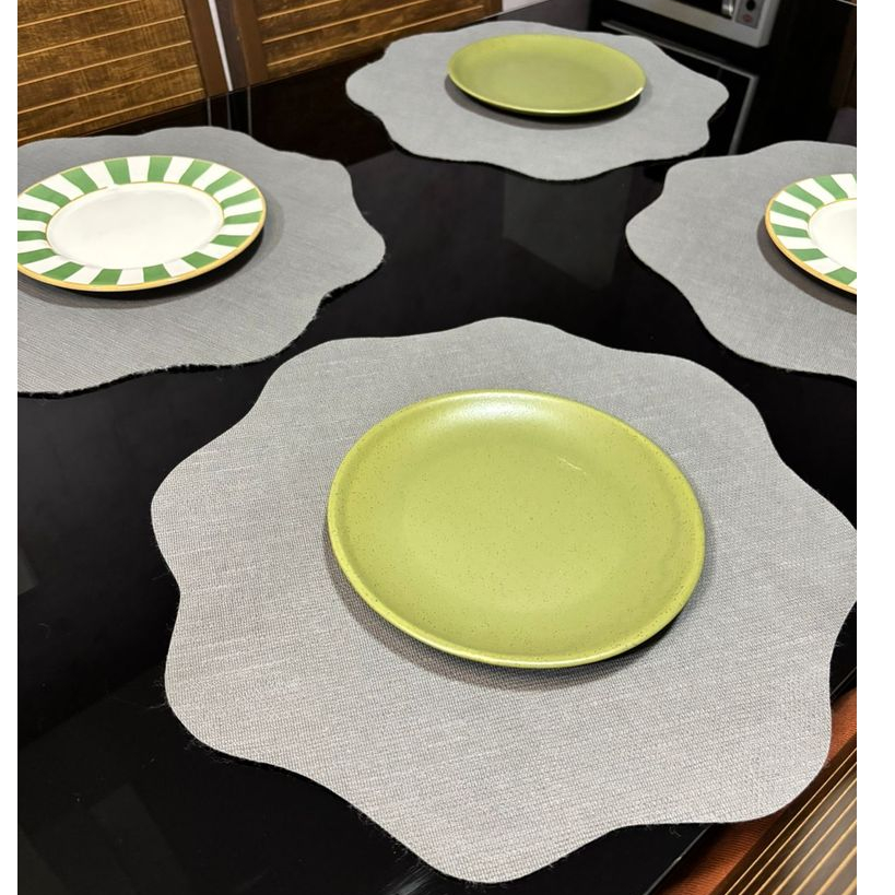 Sousplat Americano Orgânico Impermeável Lavável  Mesa Posta - Limpa Fácil - Kit 2 4 6 8 10 Unidades em Oferta na Shopee