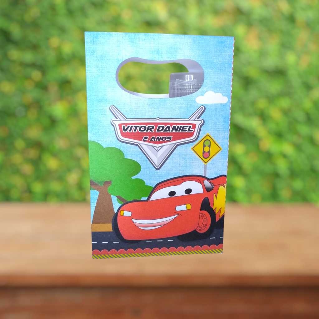 Sacolinha Surpresa Personalizada Lembrancinha Carros/ Carrinhos 1 PEGUE E MONTE
