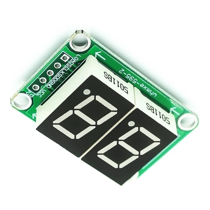 Módulo Display 7 Segmento 2 Dígitos 74hc595 Vermelho Arduino
