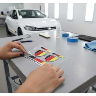 Kit Adesivos Emblema Escudo Grade Coluna Alemanha Resinado em Oferta na Shopee