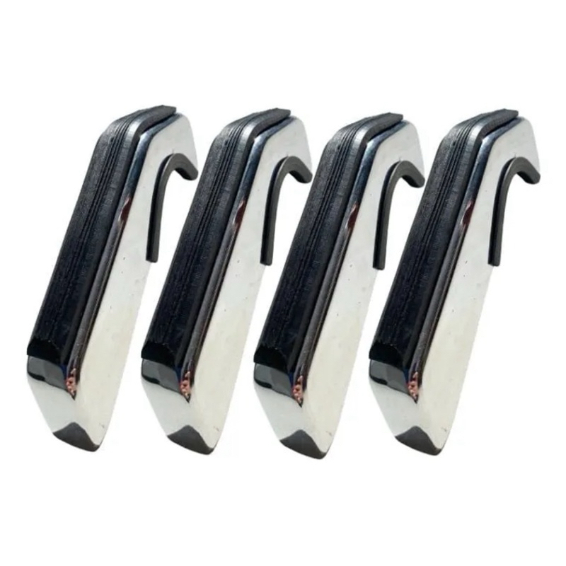 4 Garra Batente Picareta Para Choque Opala Caravan Chevette borracha raiada