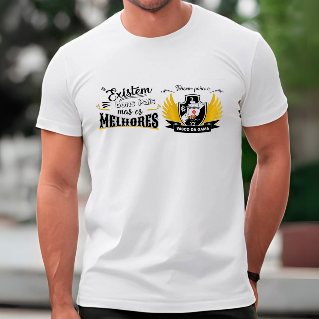 Camiseta T shirt Do Vasco Dia Dos Pais Melhor Pai / Camisa Do Vascao Presente