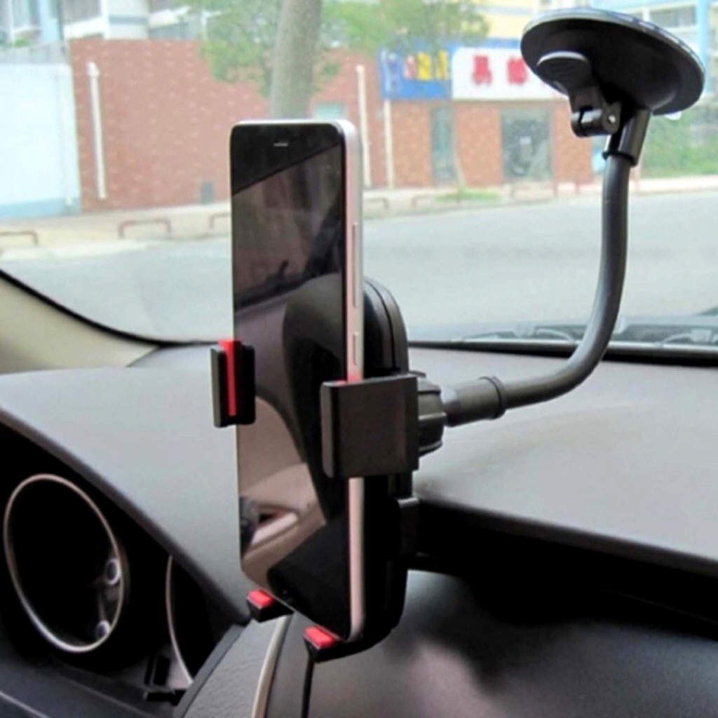 Suporte Celular Navy+pro Universal Flexível Com Ventosa 360° Preto