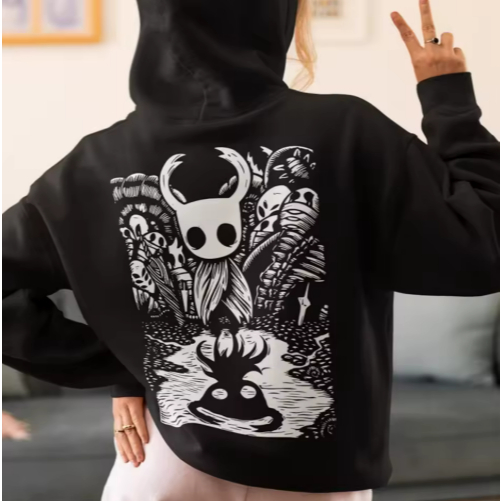 Moletom Canguru Lançamento Unissex Game Hollow Knight Pullover Hoodie Men's