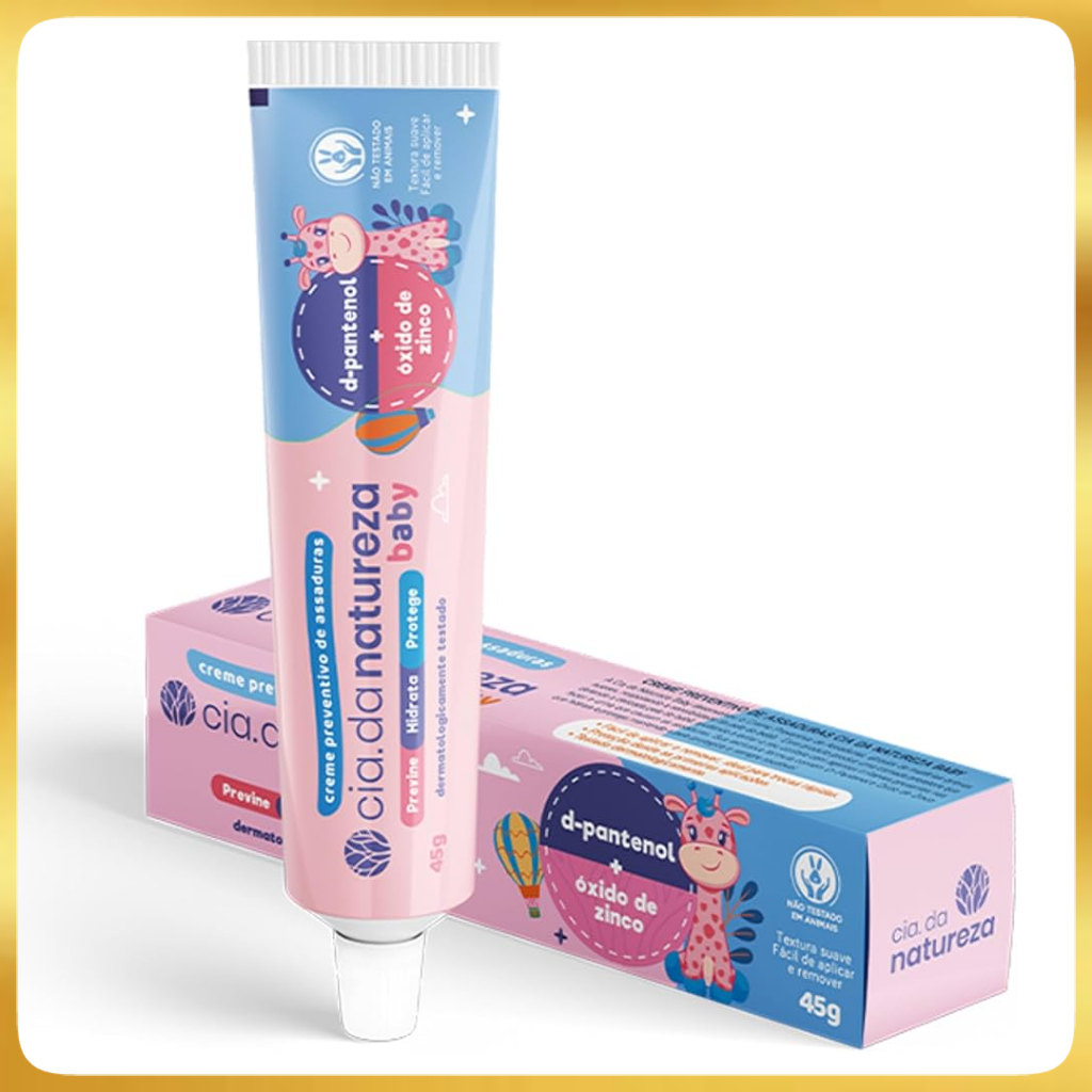 Pomadas para Assaduras Cia Da Natureza Baby 45G Dpantenol/Oxido De Zinco