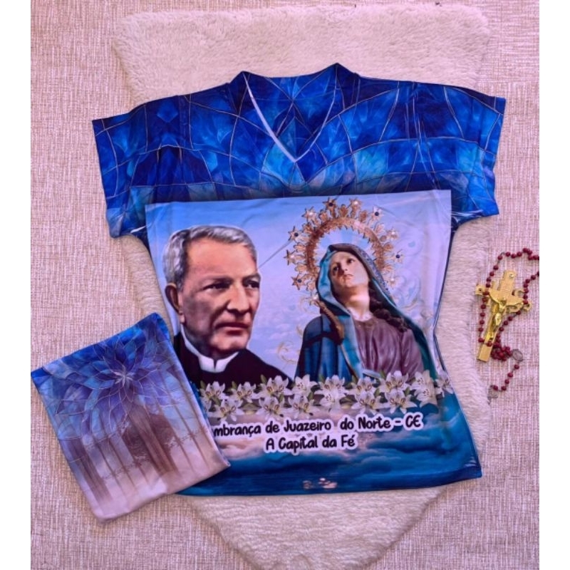 Blusa padre Cícero ( lembrança do Juazeiro do Norte - CE ) Capital da fé