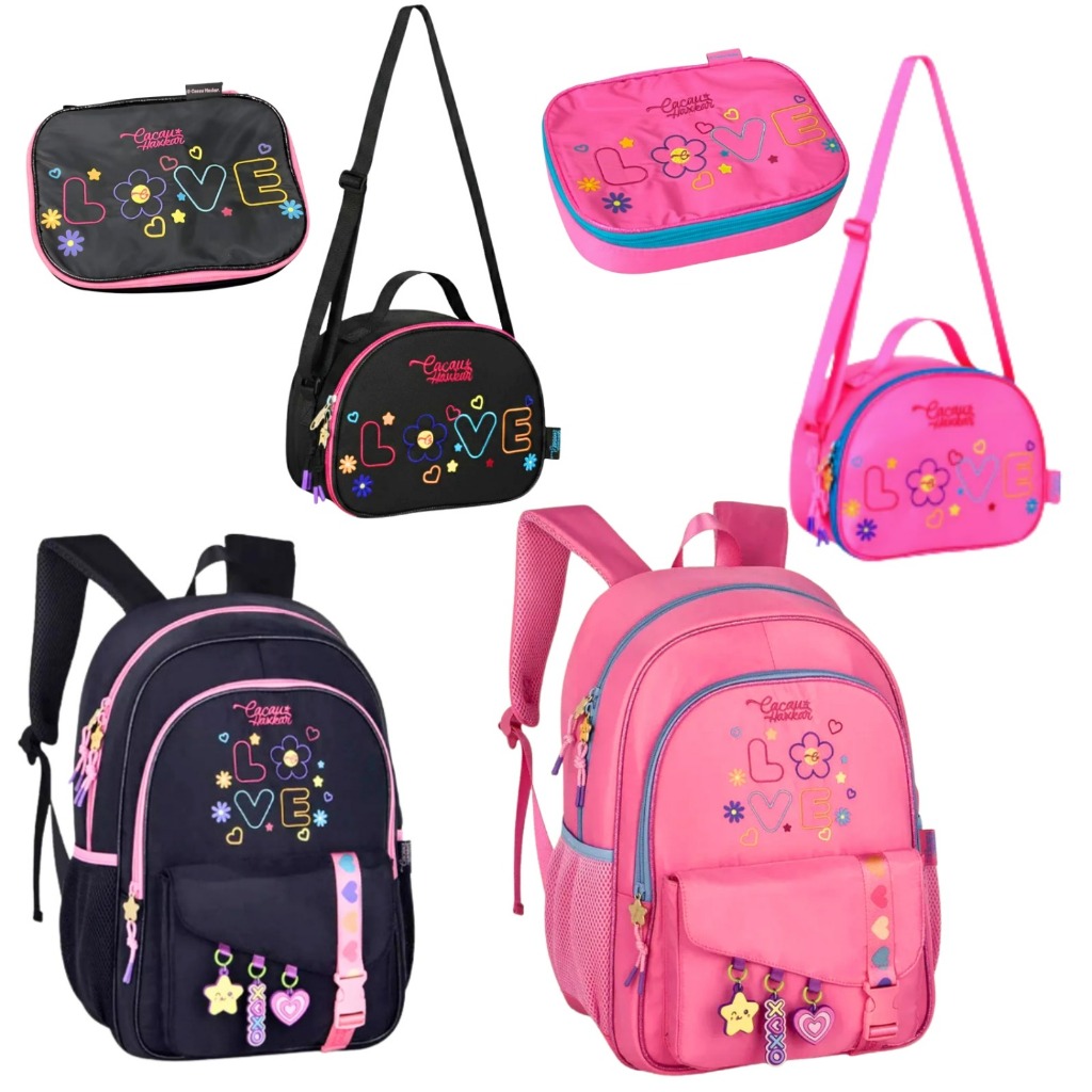Kit Mochila Estojo e Lancheira Cacau Haxkar YouTube Infantil Original em Oferta na Shopee