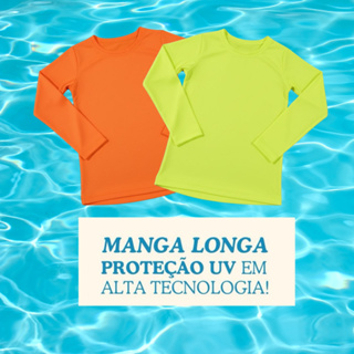 Camiseta Térmica Infantil Proteção Solar UV 50+ Secagem Rápida Unissex Menino/Menina Praia Piscina Futebol em Oferta na Shopee