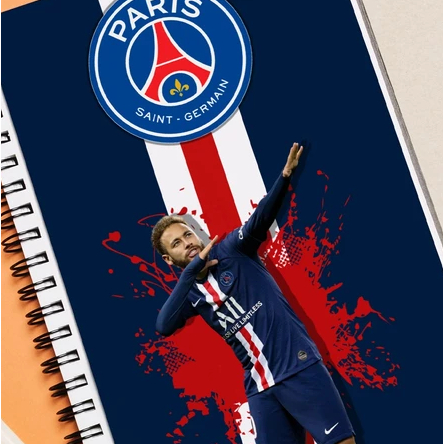 KIT 2 Adesivo para Capa de Caderno Neymar (21x30cm) Capa Decorativa Caderno Personalizada