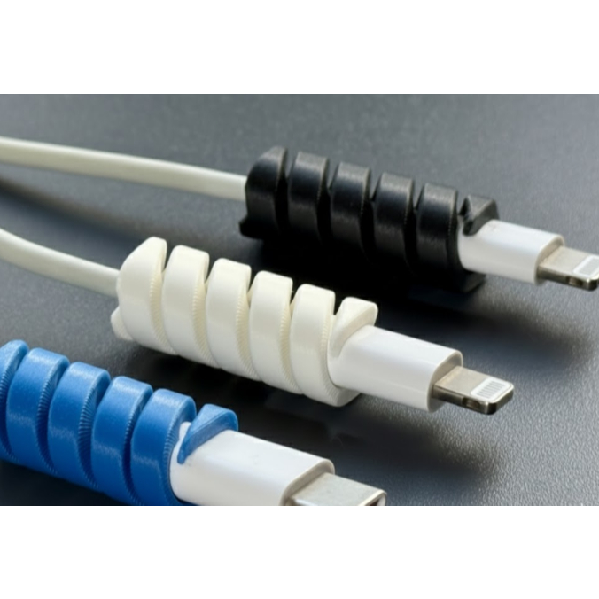 Suporte para cabos de carregamento iPhone Lightning e USB-C