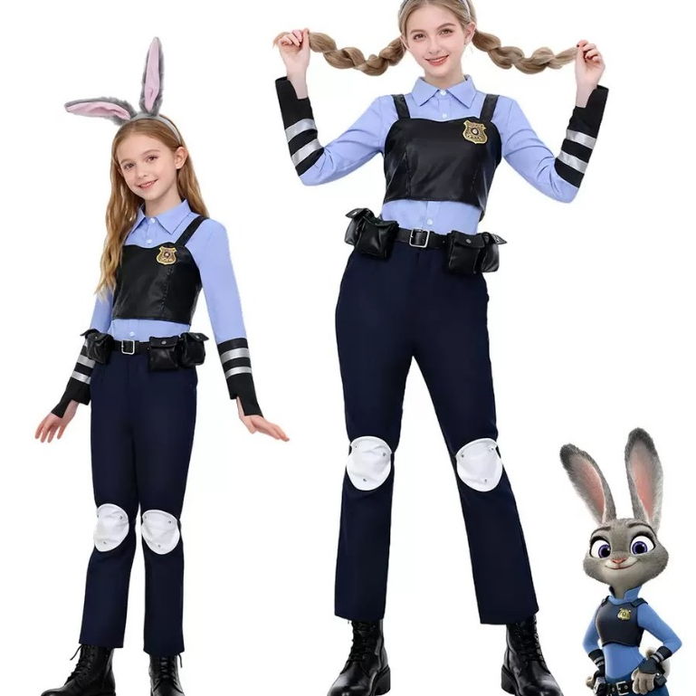 Fantasia de Policial Judy Hopps Zootopia - Infantil e Adulto