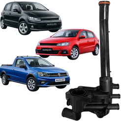 Cavalete De Agua Distribuição Válvula Termostática Completo Volkswagen Fox Polo Gol Golf Voyage Saveiro Crossfox G5 G6