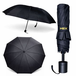 Guarda Chuva Grande Reforçado Contra Vento Sombrinha Unissex Preto com Proteção UV para Sol em Oferta na Shopee