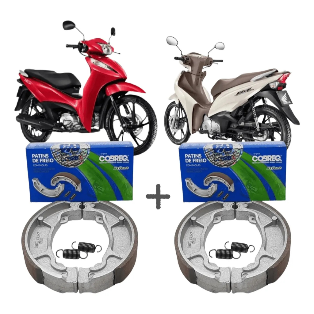 Kit Par de Lona De Freio Cobreq Biz 125 100+