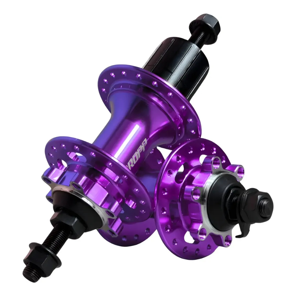 Par De Cubo Barulhento Cassete K7 36 Furos Dianteiro Traseiro Mtb Dropp Rosca Sem Blocagem