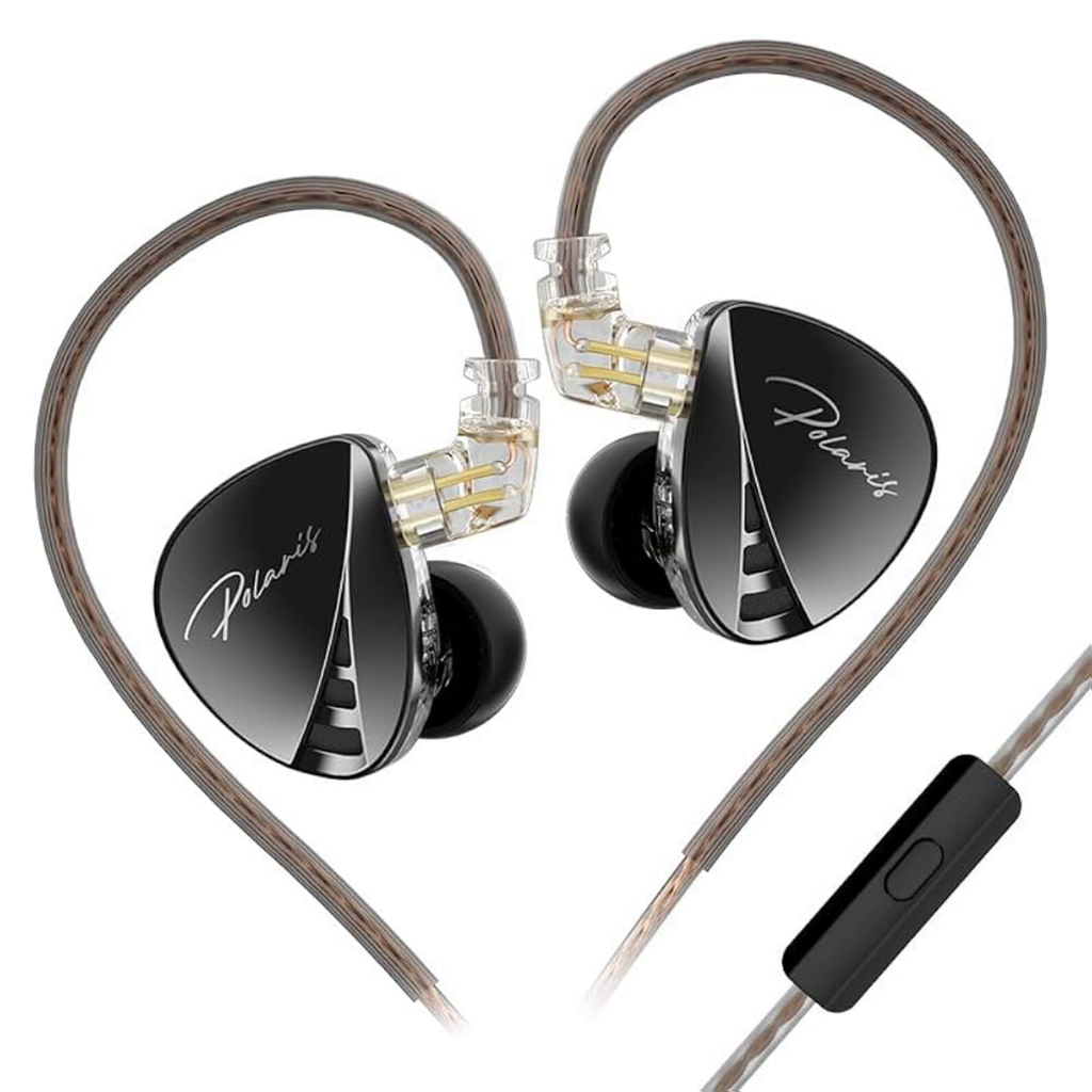 Fone De Ouvido Cca Polaris Com Chave Seletora Com Microfone Preto
