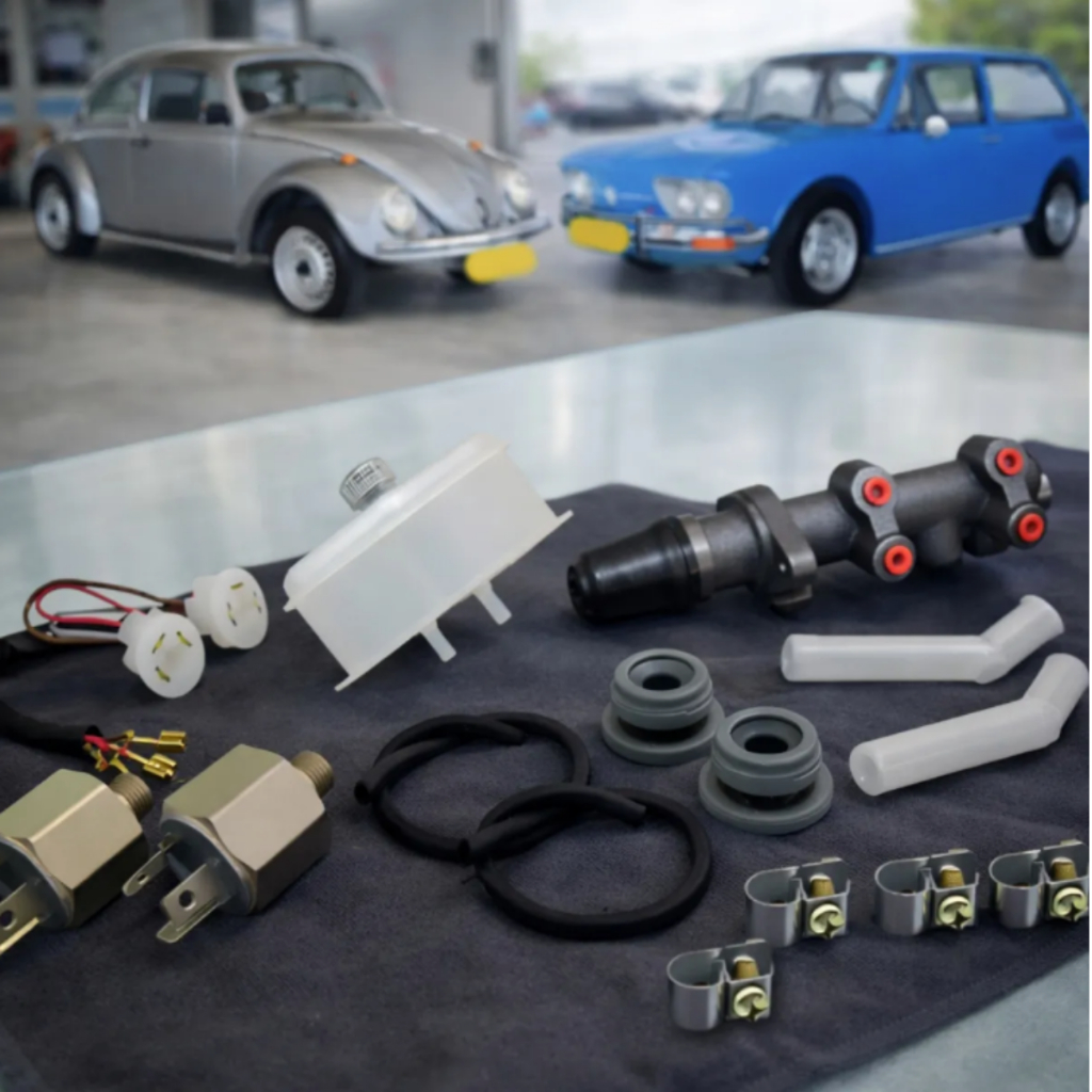 Kit Cilindro Freio Mestre Duplo Completo Fusca Brasilia