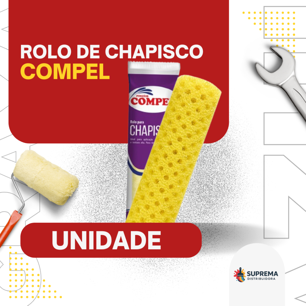 Rolo de Textura para Chapisco 23 cm Profissional – Aplicador de Massa Texturizada  Efeito Rústico – Acabamento Uniforme em Oferta na Shopee