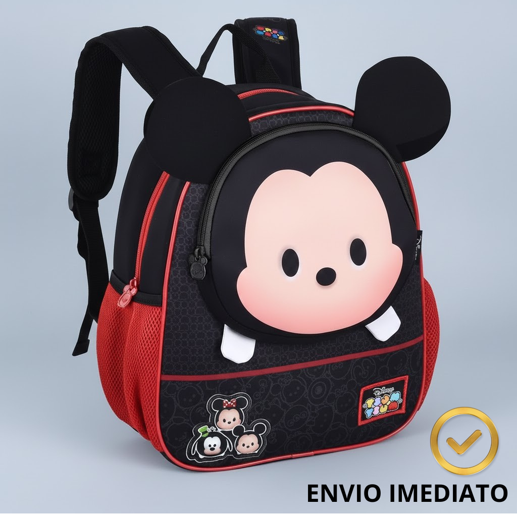Mochila Infantil de Costas Escolar Personagem Desenho Volta às Aulas Promoção
