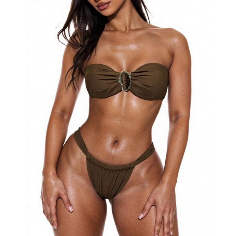 Biquíni Tomara Que Caia Com Bojo (Cortininha) em Oferta na Shopee